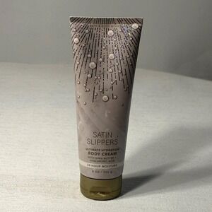 Bath & Body Works Satin Slippers Ultimate Hydration Body Cream White Rose 8 oz